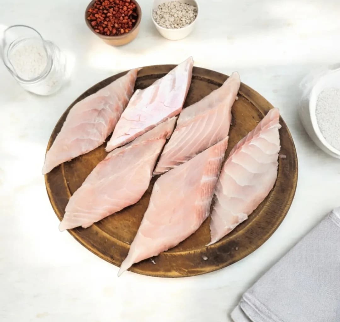 Bombay Bhetki Fillet Diamond Cut/বোম্বে ভেটকি ফিলেট ডায়মন্ড কাট