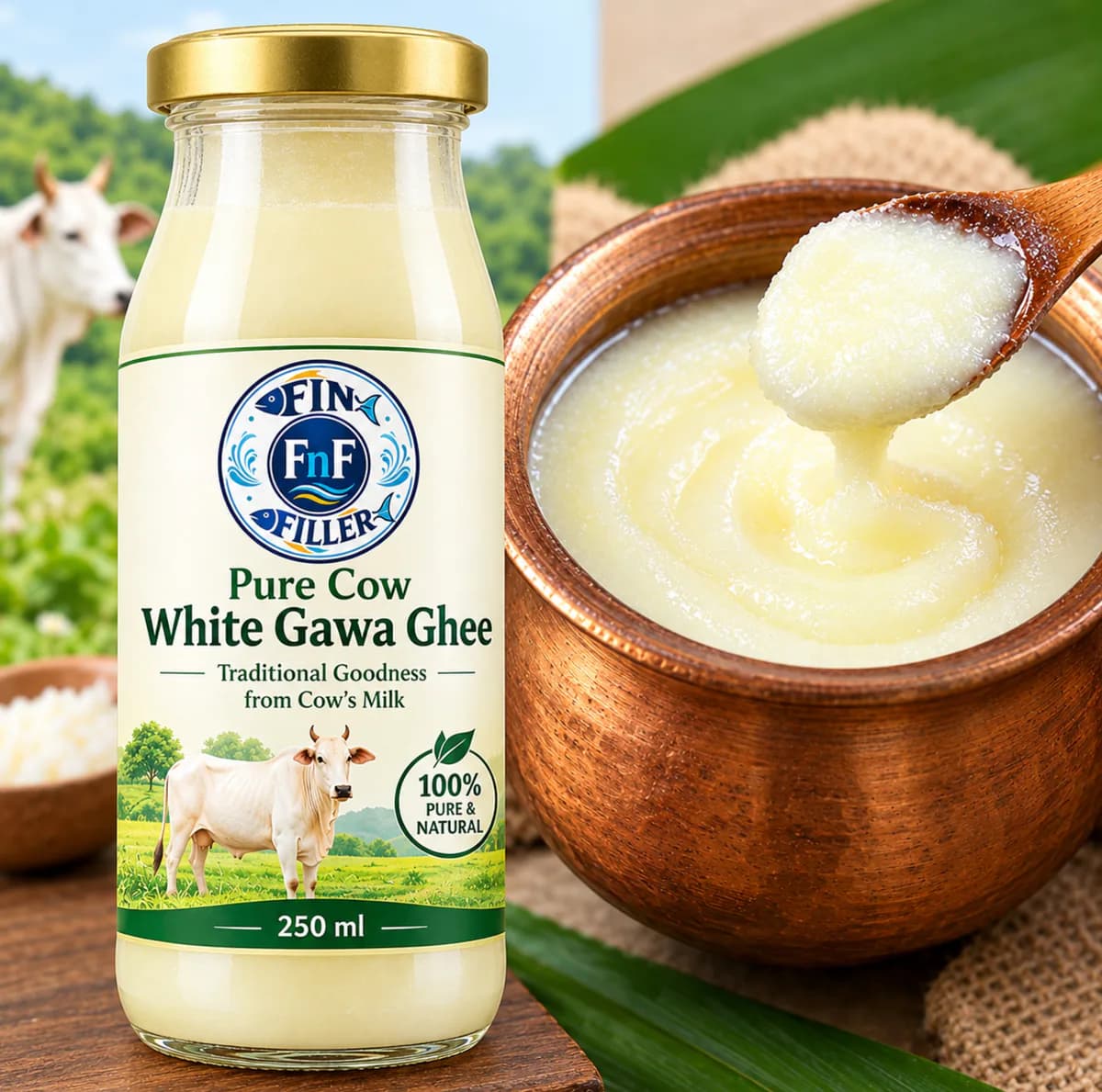Pure Cow Gawa Ghee/শুদ্ধ গরুর গাওয়া ঘি